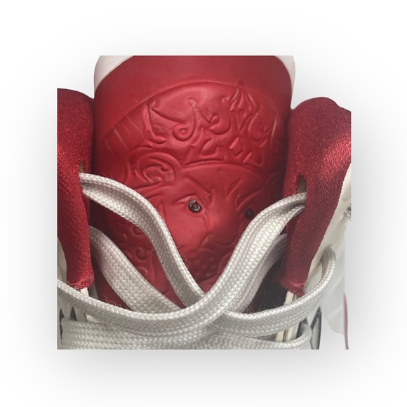 Nike ✔︎ LeBron 8 PS Home Basketball Shoe Sneaker ✔︎ White Sport Red ✔︎ 12D 2011 - Picture 11 of 17